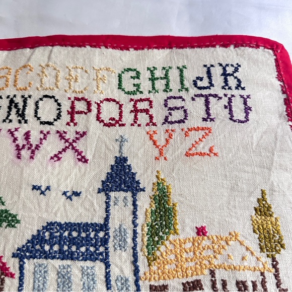 Handmade Colorful Alphabet crossstitch needlepoint Art - Picture 2 of 10